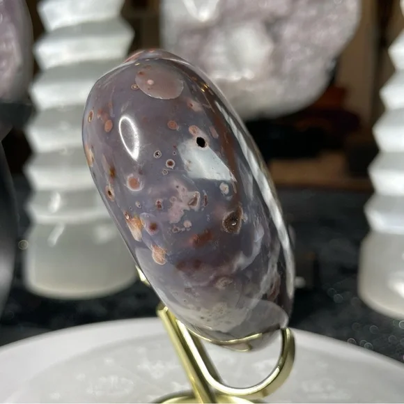 Violet Agate Heart- VAH5